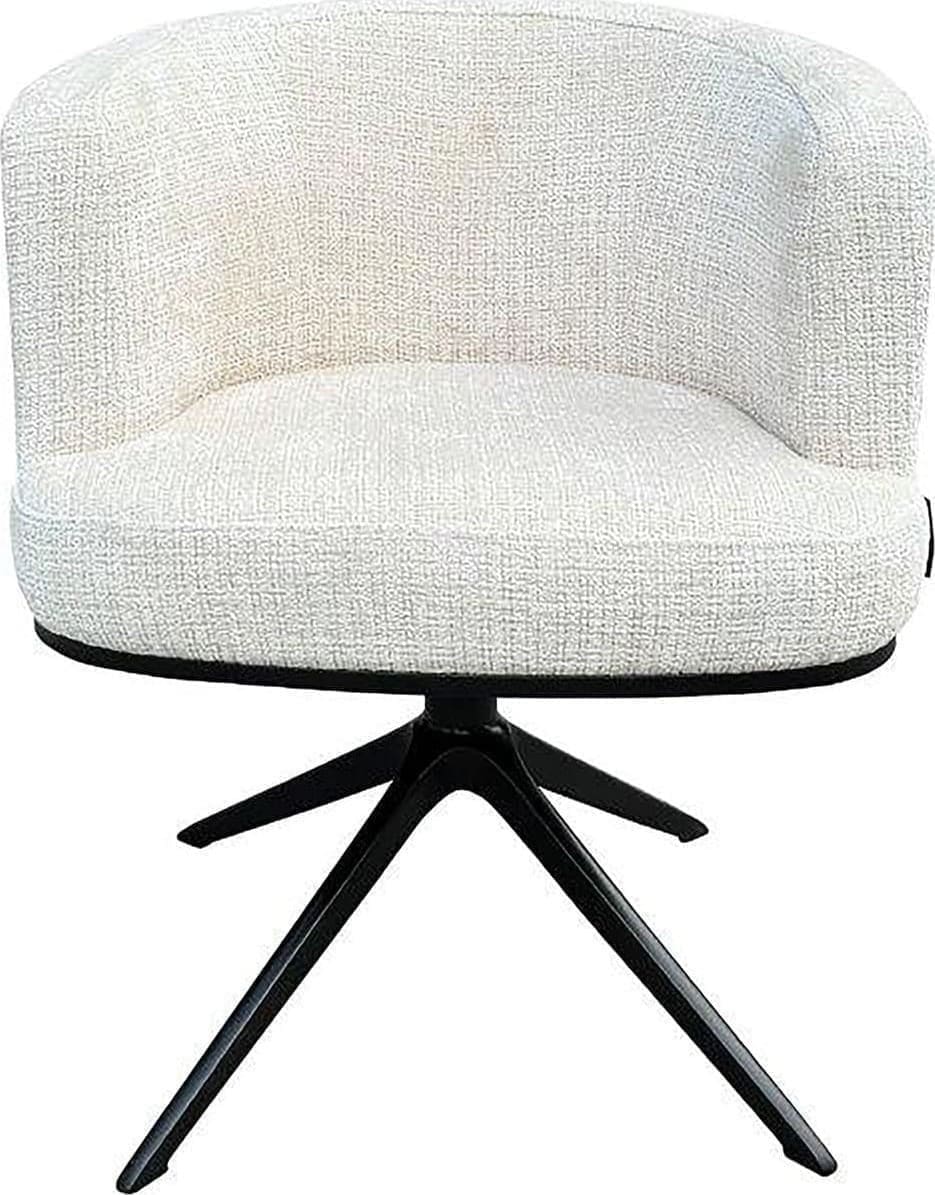 Richmond Interiors Draaistoel Cheyenne beige chenille Beige Eetkamerstoel