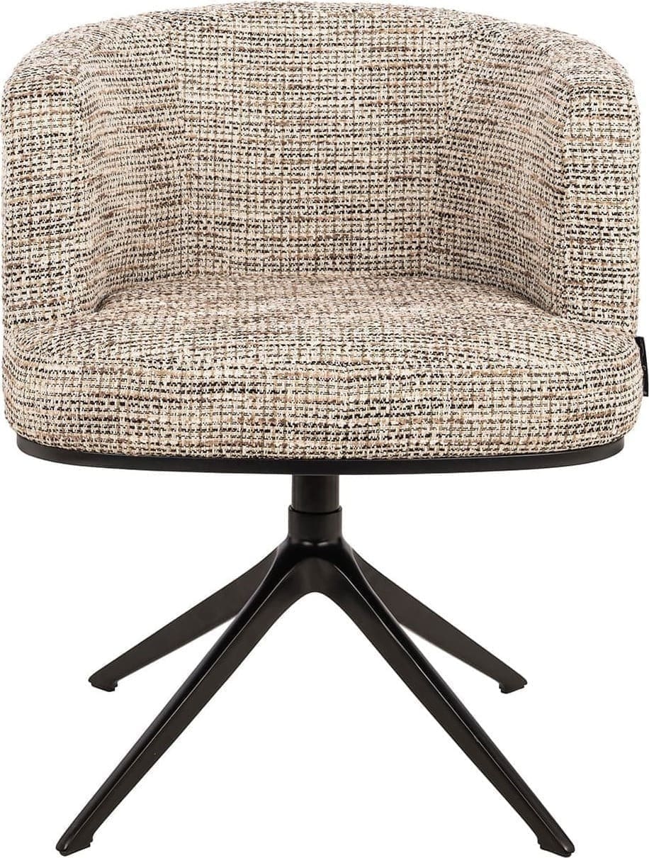 Richmond Interiors Draaistoel Cheyenne trendy nature Eetkamerstoel