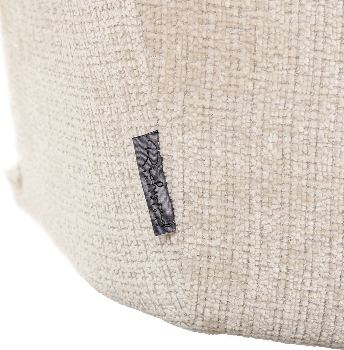 Richmond Interiors Draaistoel met arm Dakota beige chenille Beige Eetkamerstoel