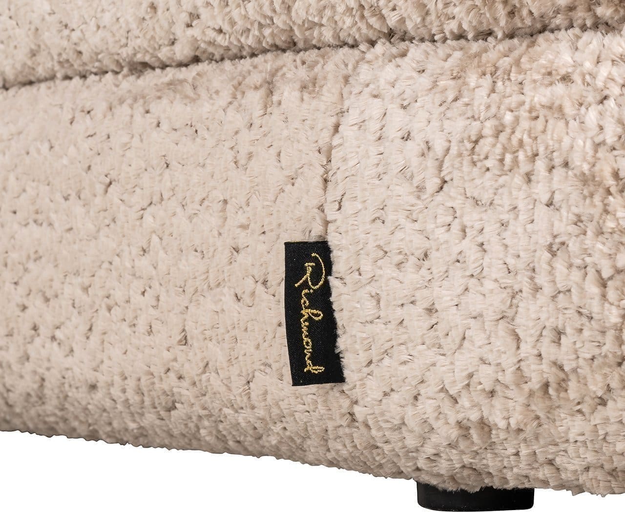 Richmond Interiors Poef Camille Sheep Nature Taupe Bank