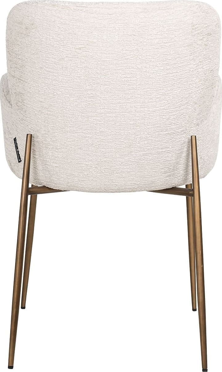 Richmond Interiors Stoel Amber cream fusion fire retardant Eetkamerstoel