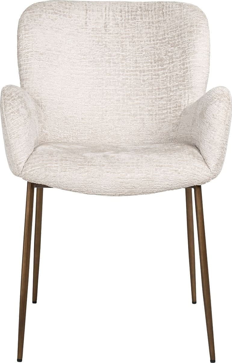 Richmond Interiors Stoel Amber cream fusion fire retardant Eetkamerstoel