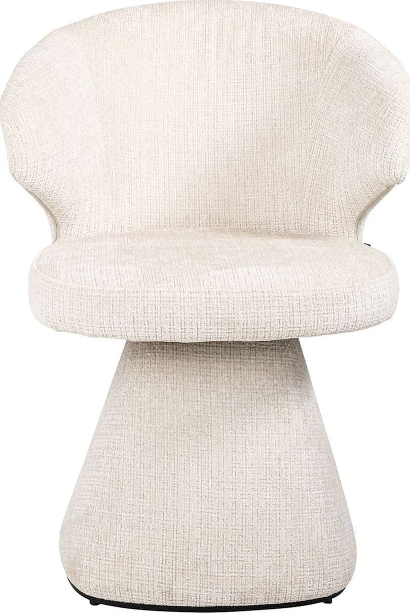 Richmond Interiors Stoel Gatsbi beige chenille fire retardant Beige Eetkamerstoel