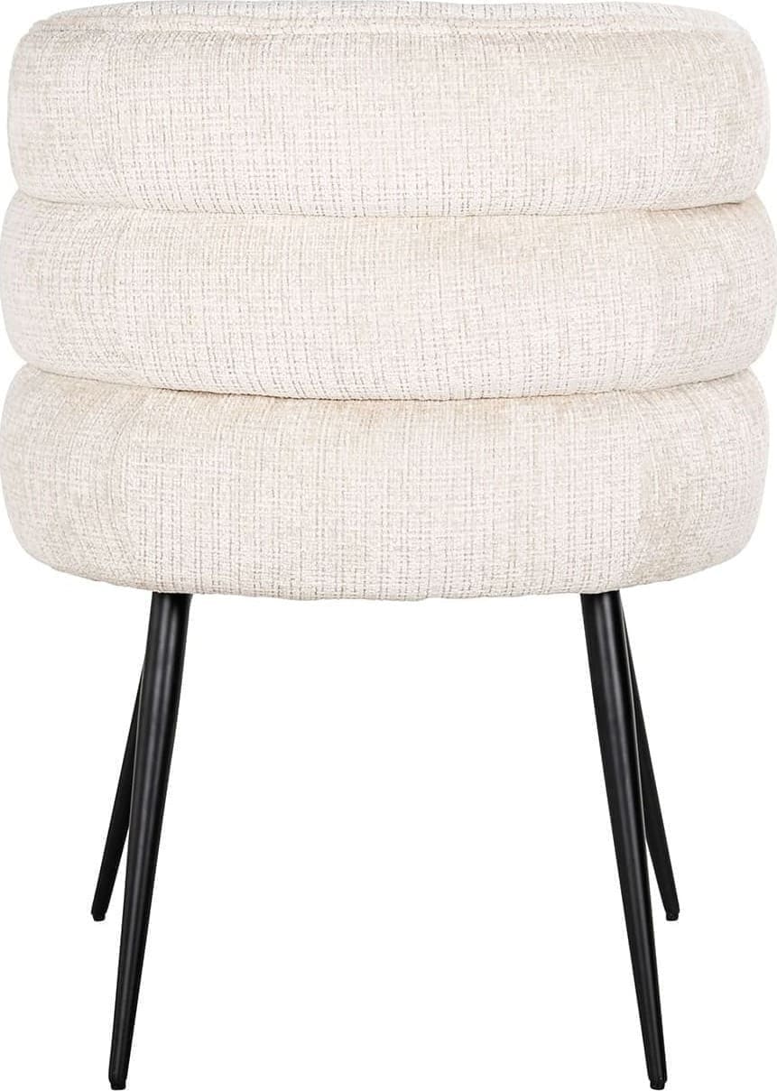 Richmond Interiors Stoel Stella beige chenille fire retardant Beige Eetkamerstoel