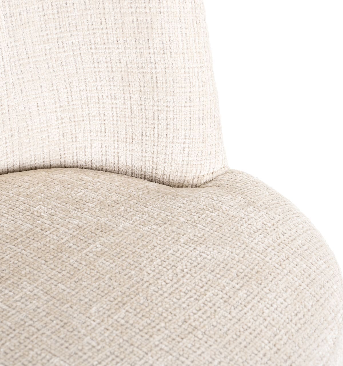 Richmond Interiors Stoel Stella beige chenille fire retardant Beige Eetkamerstoel
