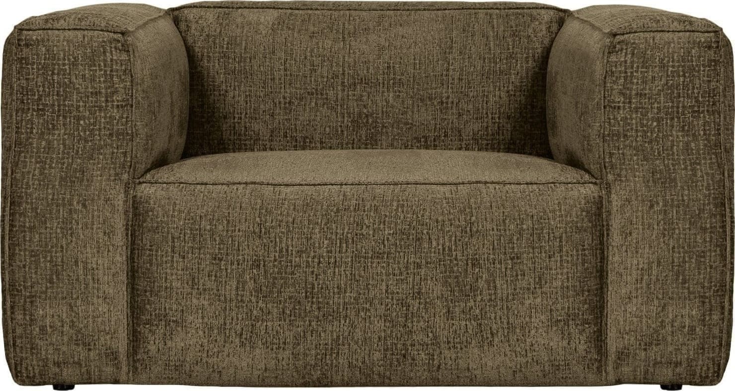 WOOOD Bean fauteuil structure velvet moss Moss Fauteuil