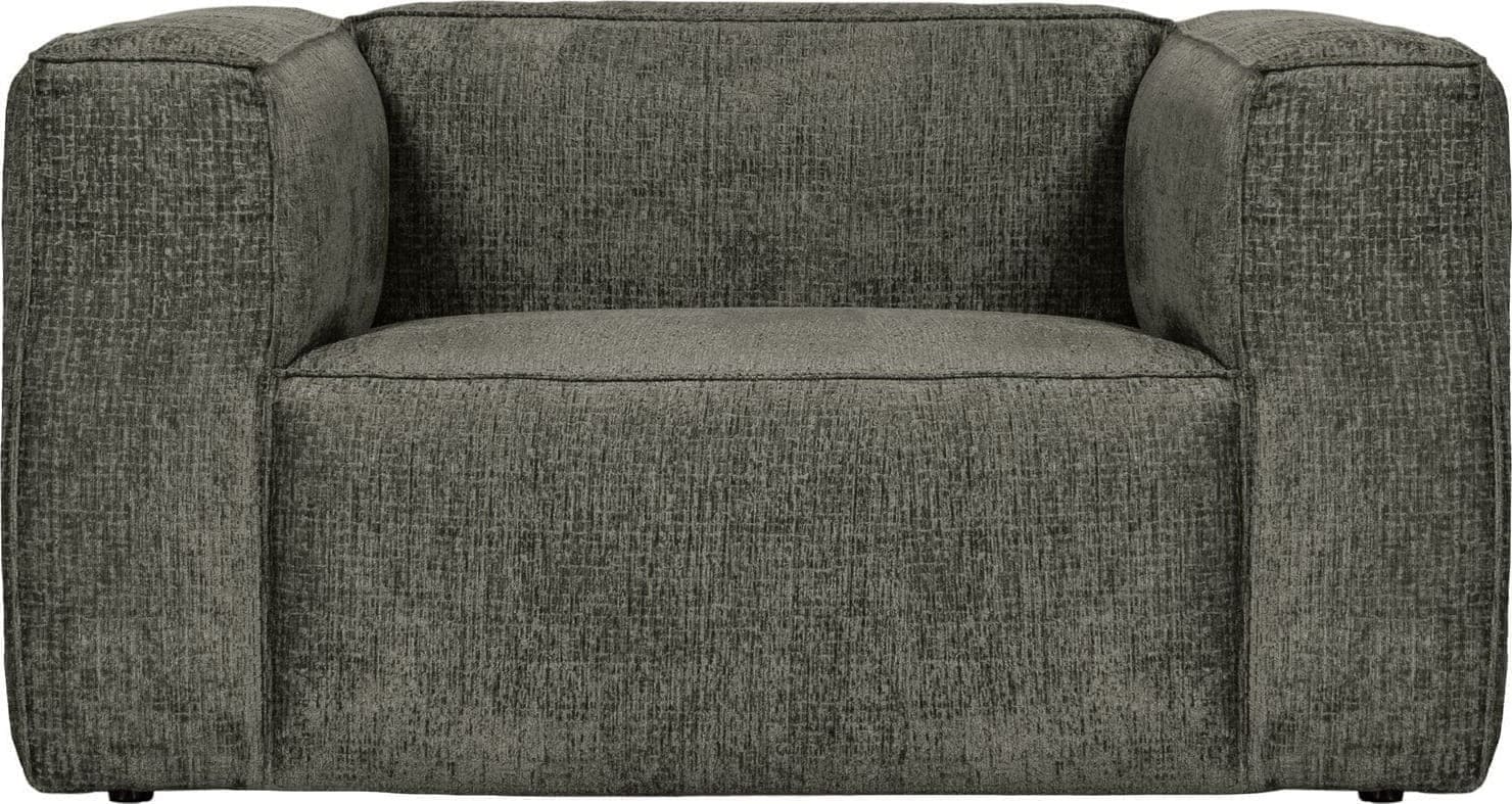 WOOOD Bean fauteuil structure velvet waterplant Groen Fauteuil