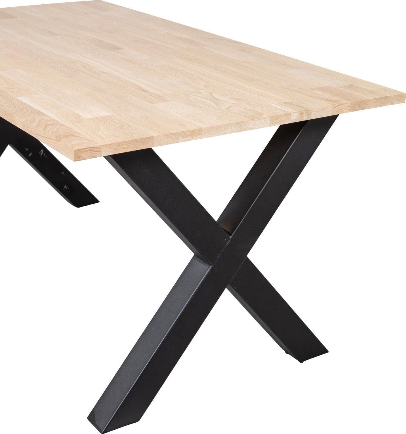 WOOOD Combi-Eettafel: eiken 160x90 & alkmaar poot Untreated Eettafel