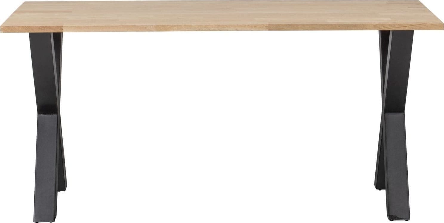 WOOOD Combi-Eettafel: eiken 160x90 & alkmaar poot Untreated Eettafel