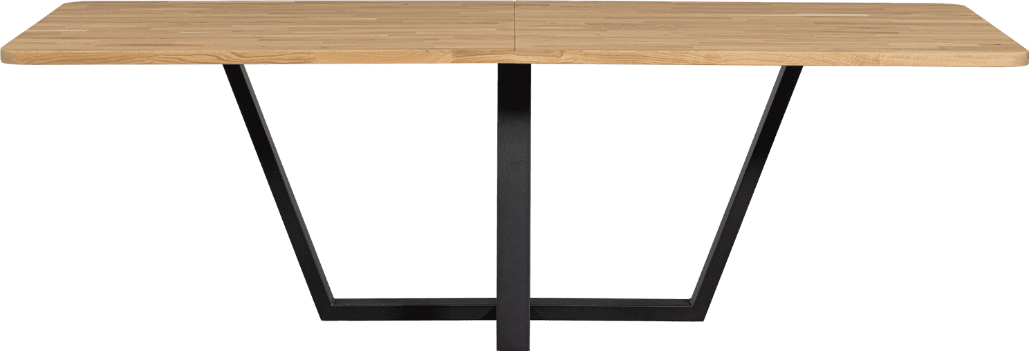 WOOOD Combi-Eettafel: xl tafelblad eiken 240x100 & drenthe poot Naturel Eettafel