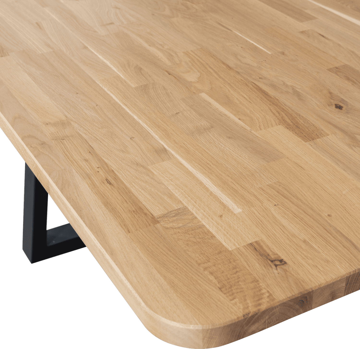 WOOOD Combi-Eettafel: xl tafelblad eiken 240x100 & drenthe poot Naturel Eettafel
