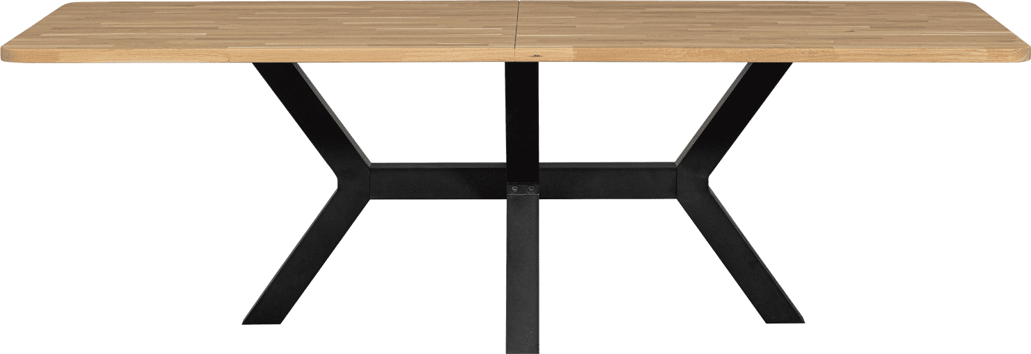 WOOOD Combi-Eettafel: xl tafelblad eiken 240x100 & zeeland poot Naturel Eettafel