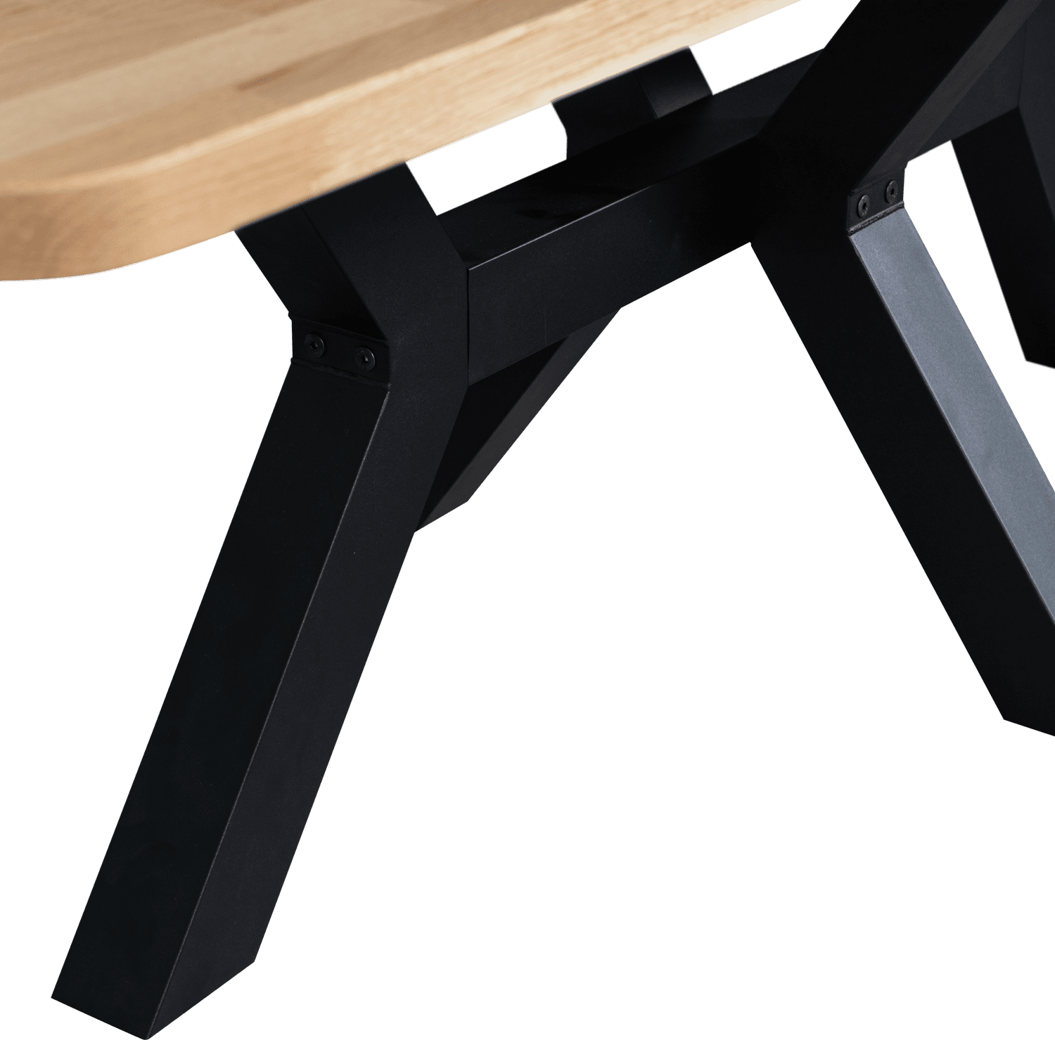 WOOOD Combi-Eettafel: xl tafelblad eiken 240x100 & zeeland poot Naturel Eettafel