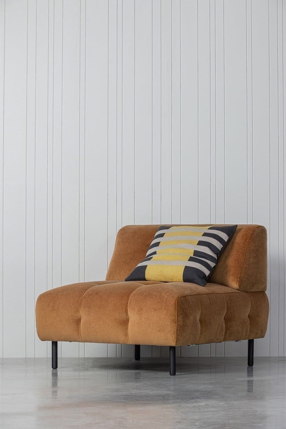 WOOOD Lloyd fauteuil gewassen fluweel cinnamon Cognac|Bruin Fauteuil