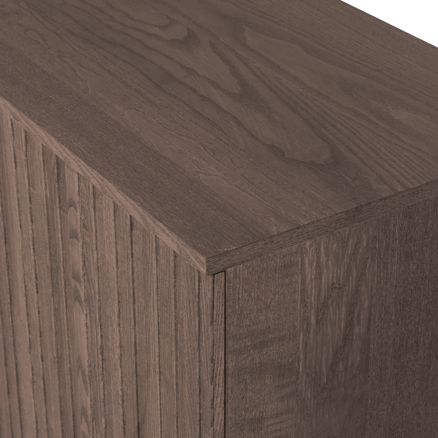 WOOOD New gravure dressoir 200cm essen fineer espresso Bruin Dressoir|Kast