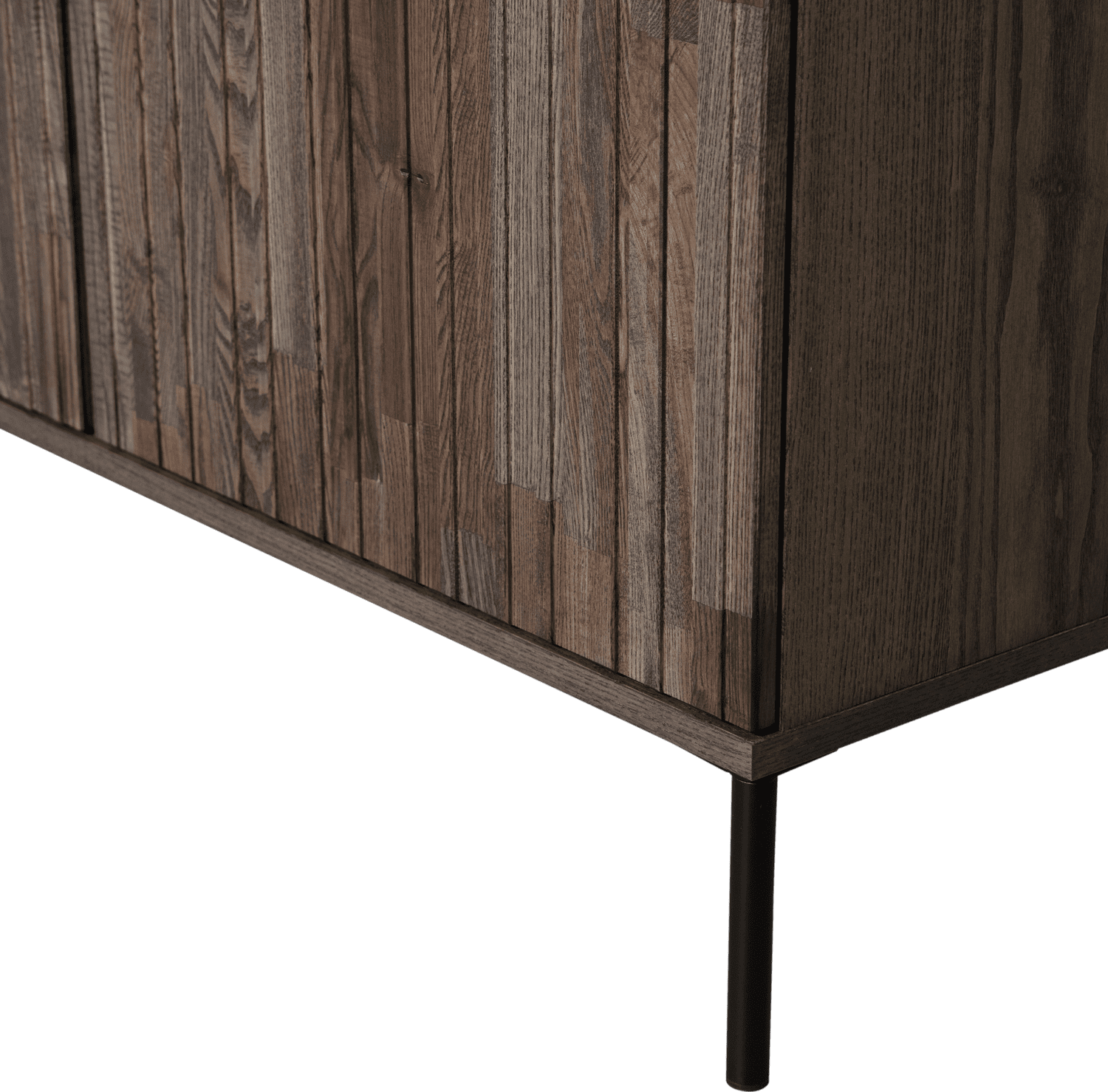 WOOOD New gravure wandkast essen fineer espresso Bruin Wandkast