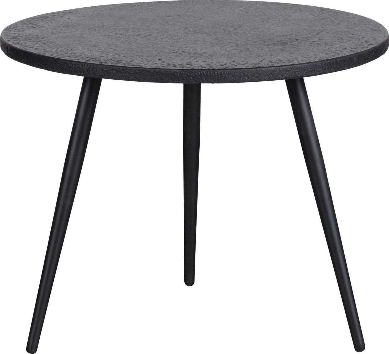 WOOOD Set/2 - suze bijzettafels hout/metaal zwart Zwart Bijzettafel