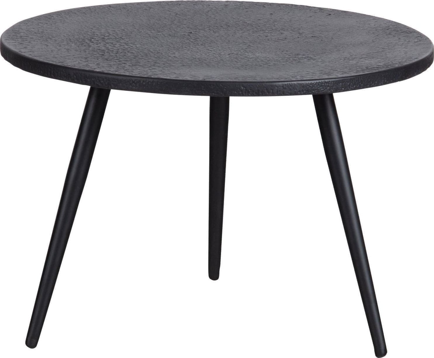 WOOOD Set/2 - suze bijzettafels hout/metaal zwart Zwart Bijzettafel