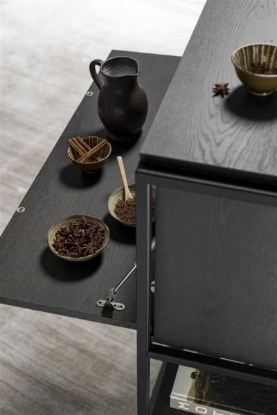 Xooon Modulo dressoir 180 cm - 2-deuren + 2-Laden - 2 nivo's Zwart Dressoir