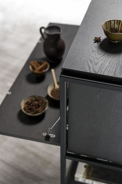 Xooon Modulo dressoir 180 cm - 2-deuren + 2-Laden - 2 nivo's Zwart Dressoir