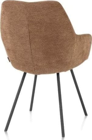 Xooon Odin armstoel - graphiet frame - stof Vada ivoor / mosgroen / koper - koper Koper Armstoel
