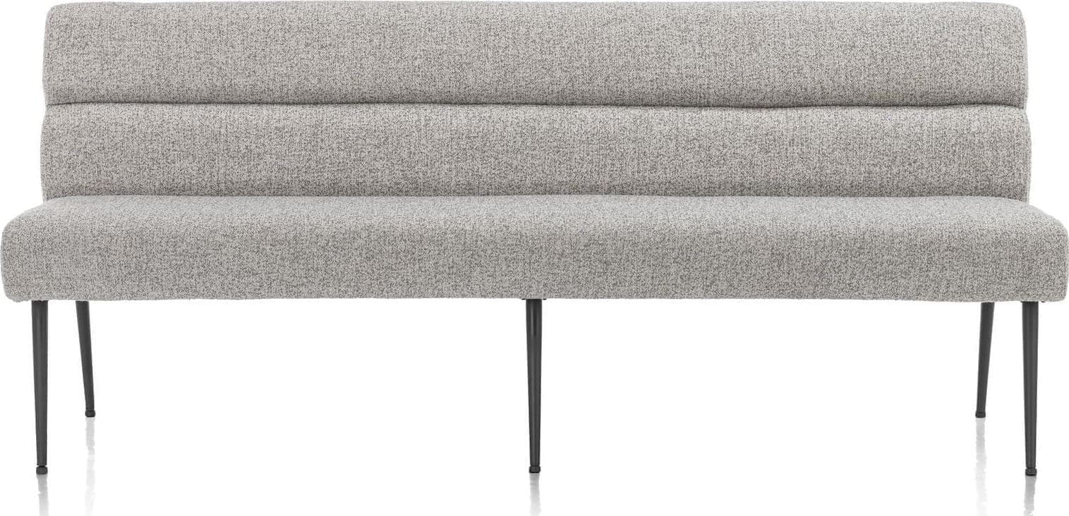 Henders & Hazel Jace eetkamerbank 200 cm + pocket Grijs Eetkamerstoel