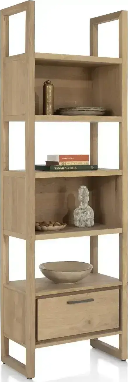 Henders & Hazel Nystead boekenkast 65 cm. - 1-lade + 5-niches Kast