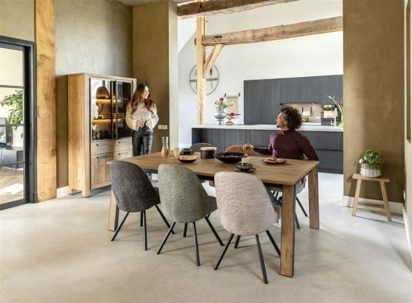 Henders & Hazel Delmonte uitschuiftafel 150 (+ 60) x 90 cm Naturel Eettafel