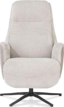 Henders & Hazel Felino relaxfauteuil 2-m. - manuele hoofdsteun - incl.accu - poot graphiet - Livigno/Oregon kiezel Grijs|Wit Fauteuil