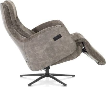 Henders & Hazel Felino relaxfauteuil 2-m. - manuele hoofdsteun - poot graphiet - Livigno bruin/Oregon lava Bruin Fauteuil
