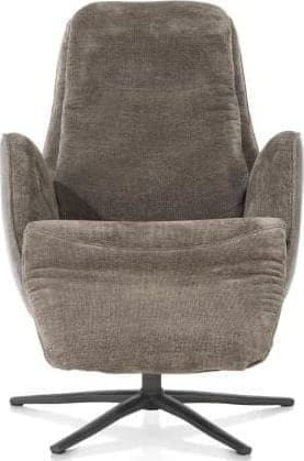 Henders & Hazel Felino relaxfauteuil 2-m. - manuele hoofdsteun - poot graphiet - Livigno bruin/Oregon lava Bruin Fauteuil