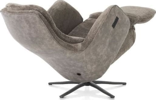 Henders & Hazel Felino relaxfauteuil 2-m. - manuele hoofdsteun - poot graphiet - Livigno bruin/Oregon lava Bruin Fauteuil