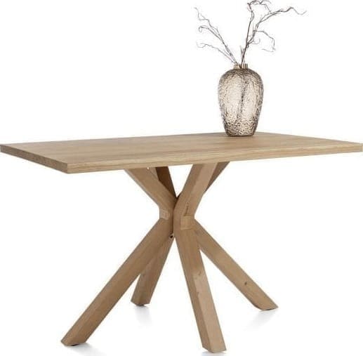 Henders & Hazel Nyborg bartafel 150 x 100 cm - rechte zijkant - centrale poot hout (hoogte: 92 cm) Eettafel