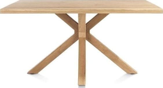 Henders & Hazel Nyborg eetkamertafel 150 x 100 cm - rechte zijkant - centrale poot hout Eettafel