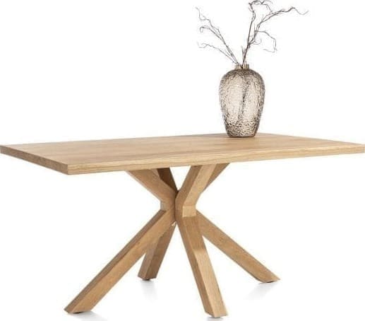 Henders & Hazel Nyborg eetkamertafel 150 x 100 cm - rechte zijkant - centrale poot hout Eettafel
