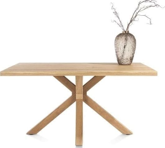 Henders & Hazel Nyborg eetkamertafel 150 x 100 cm - rechte zijkant - centrale poot hout Eettafel