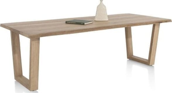 Henders & Hazel Nyborg eetkamertafel 230 x 100 cm - rand boomvorm - V-poot hout Eettafel