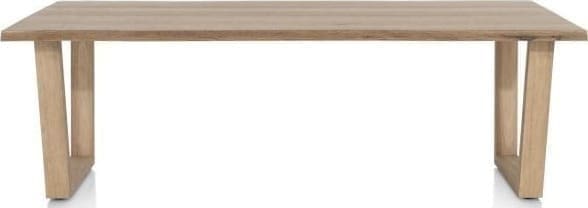 Henders & Hazel Nyborg eetkamertafel 230 x 100 cm - rand boomvorm - V-poot hout Eettafel