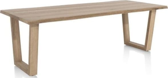 Henders & Hazel Nyborg eetkamertafel 230 x 100 cm - rand boomvorm - V-poot hout Eettafel