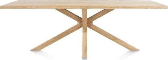 Henders & Hazel Nyborg eetkamertafel 230 x 100 cm - rand boomvorm - centrale poot hout Eettafel