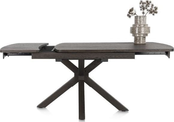 Henders & Hazel Nyon uitschuiftafel 140 (+ 50) x 100 cm - basalt Eettafel