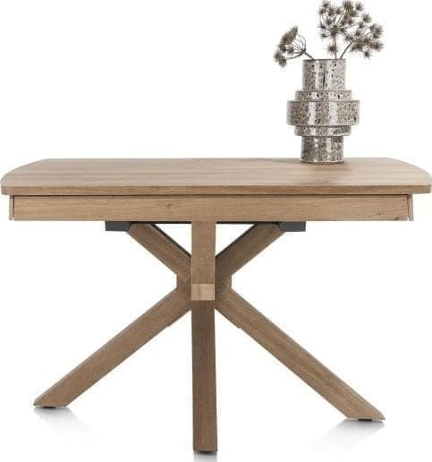 Henders & Hazel Nyon uitschuiftafel 140 (+ 50) x 100 cm - natural sand platinum gelakt Naturel Eettafel