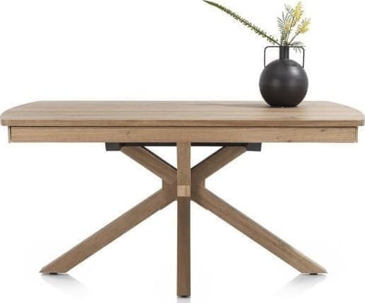 Henders & Hazel Nyon uitschuiftafel 170 (+ 60) x 100 cm - natural sand platinum gelakt Naturel Eettafel