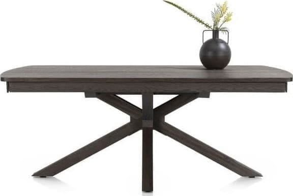 Henders & Hazel Nyon uitschuiftafel 200 (+ 80) x 100 cm - basalt Eettafel
