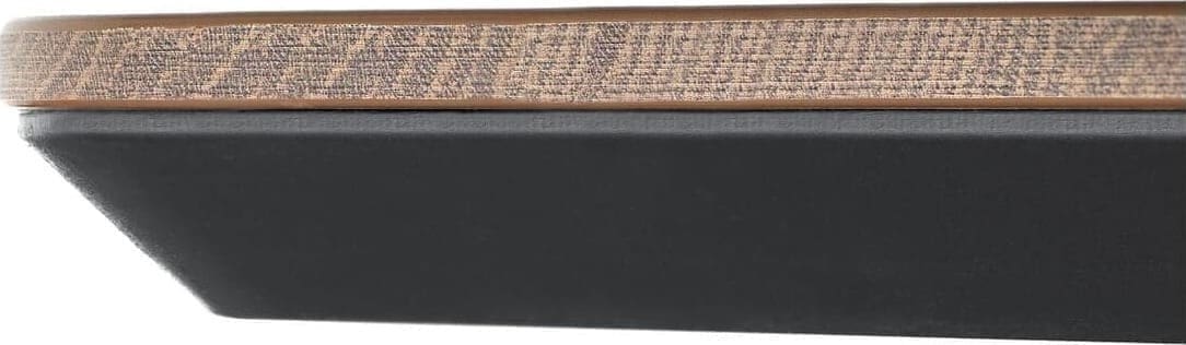 INHOUSE Eettafel Warita Deens ovaal houtstructuur 220x120cm Bruin|Naturel Eettafel