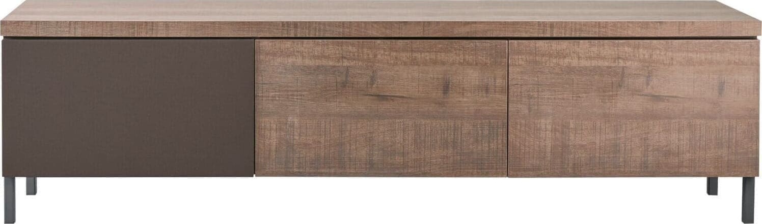 INHOUSE TV-meubel Lorina medium hangend dark mango Bruin|Naturel Tv-meubel|Tv-dressoir