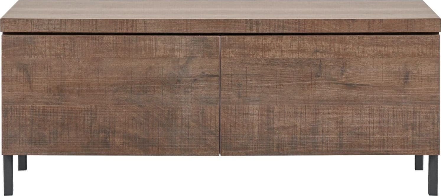 INHOUSE TV-meubel Lorina small dark mango Bruin|Naturel Tv-meubel|Tv-dressoir