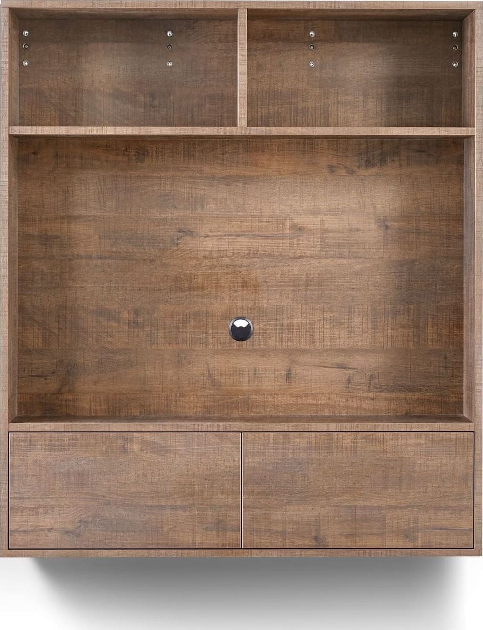 INHOUSE TV-wandkast Hatonia dark mango Bruin|Naturel Wandkast|Kast