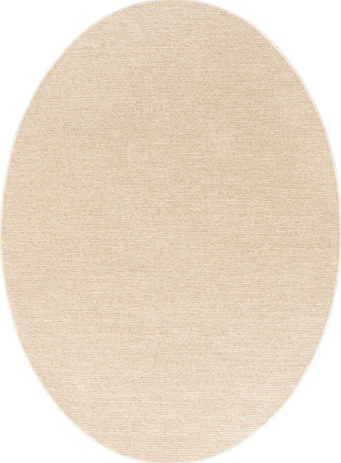INHOUSE Vloerkleed Dariola beige ovaal 240x340cm Beige Vloerkleed