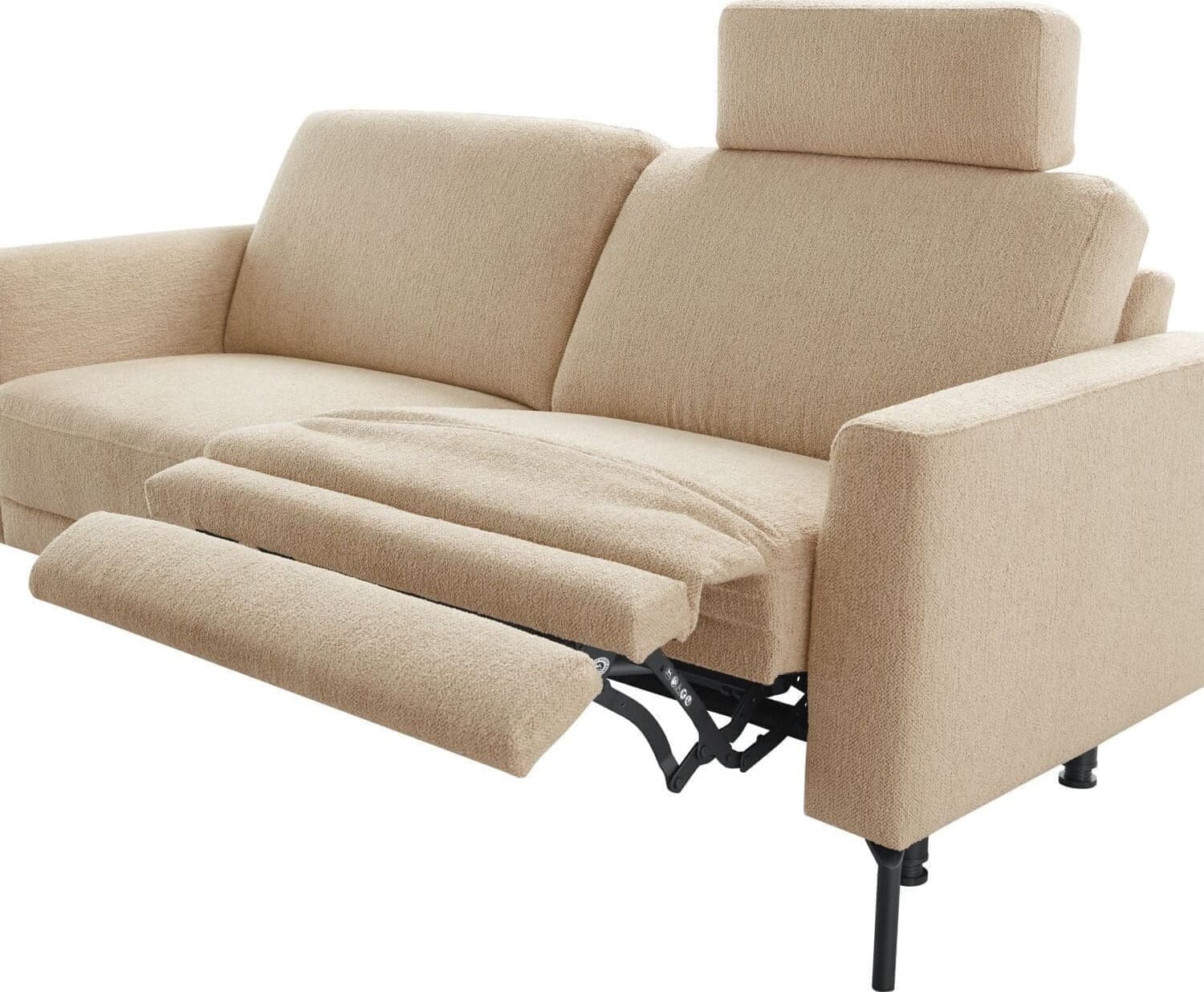 Pronto Wonen 2,5 zitsbank Moscato polyether beige relaxfunctie rechts Beige|Wit Bank
